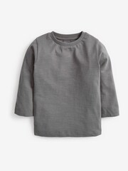 Black/White 5 Pack Long Sleeve T-Shirts (3mths-7yrs) - Image 5 of 7