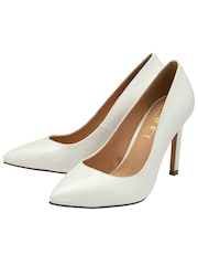 Ravel White Stiletto Heel Court Shoes - Image 2 of 4