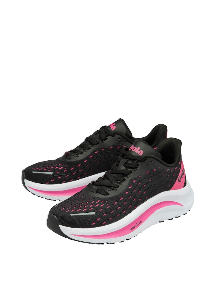 Gola Black Alzir Speed Mesh Lace-Up Ladies Running Trainers - Image 2 of 5