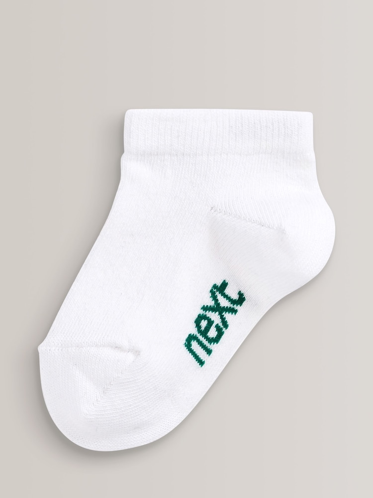 White Rich Trainers Socks 7 Pack - Image 2 of 8
