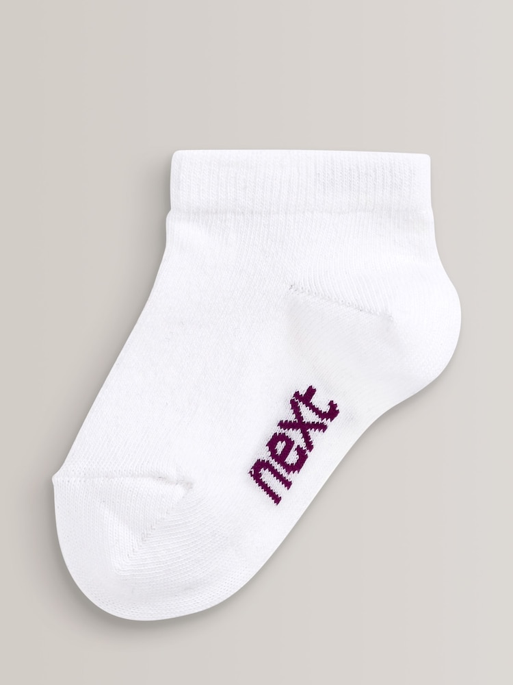 White Rich Trainers Socks 7 Pack - Image 3 of 8