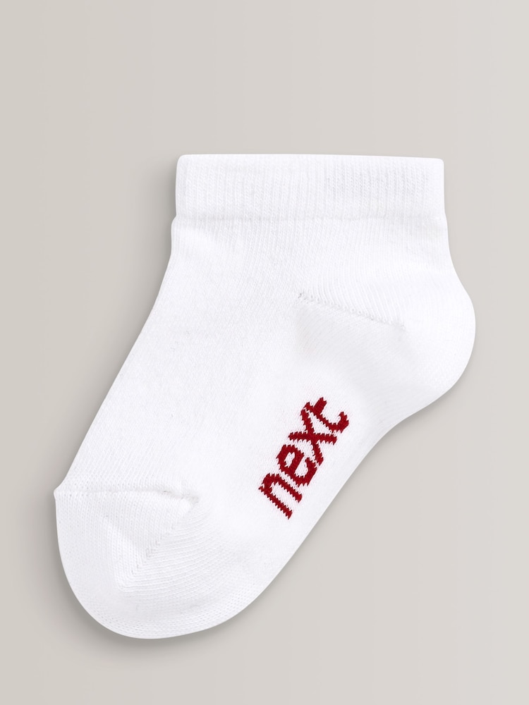 White Rich Trainers Socks 7 Pack - Image 4 of 8