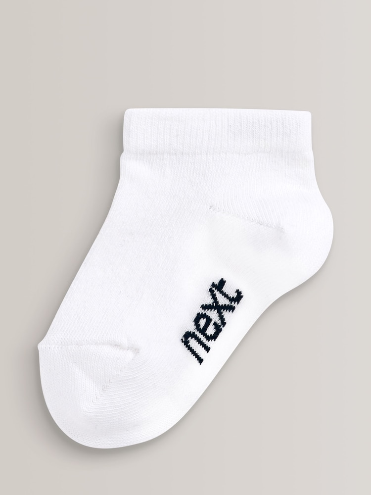 White Rich Trainers Socks 7 Pack - Image 5 of 8