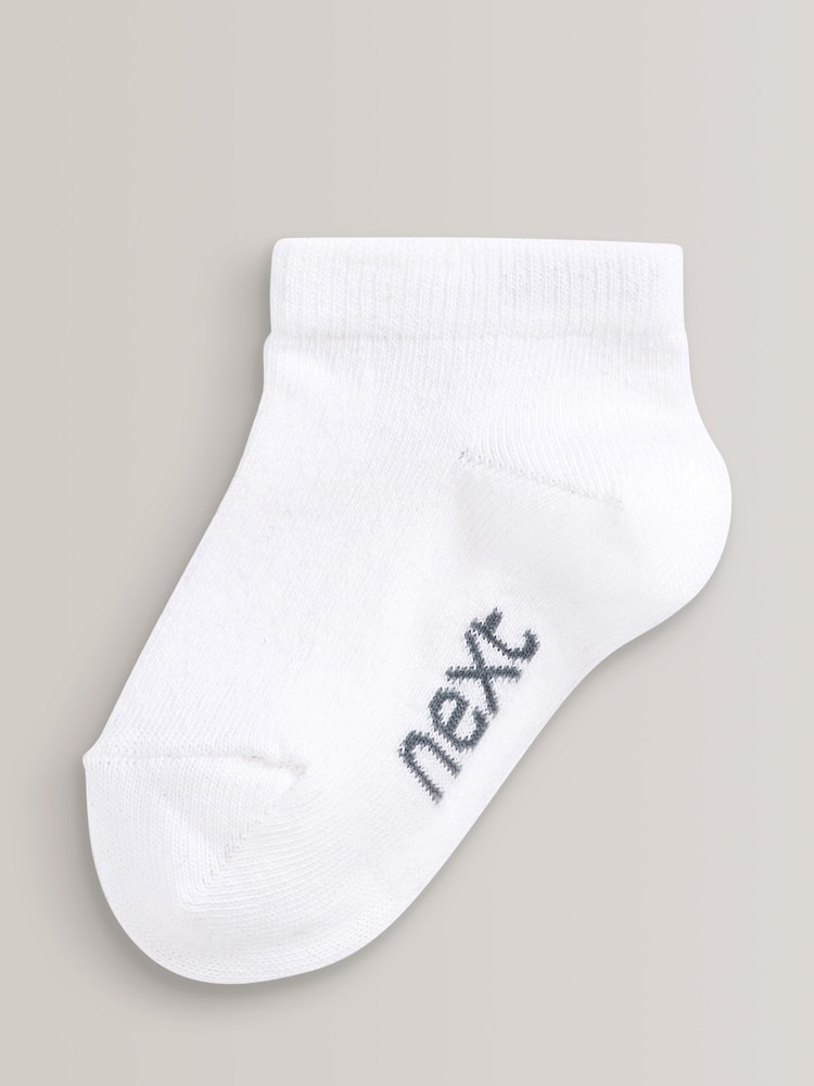 White Rich Trainers Socks 7 Pack - Image 6 of 8