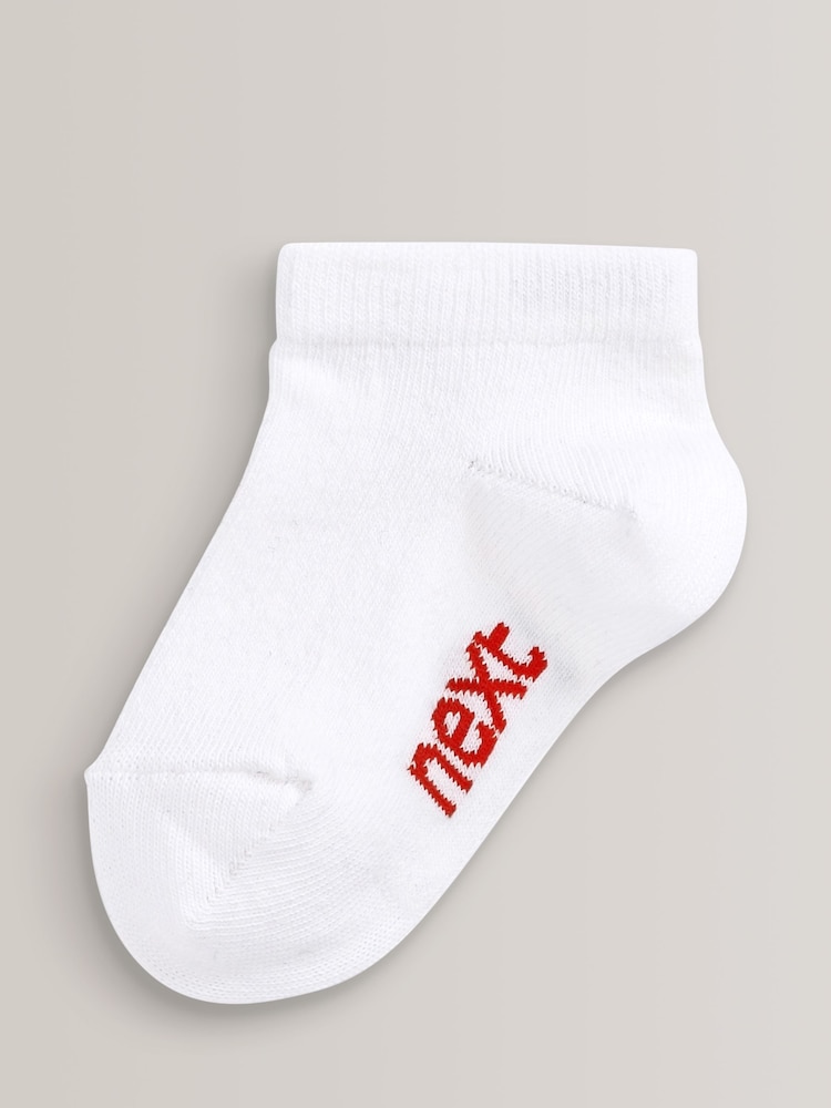 White Rich Trainers Socks 7 Pack - Image 7 of 8