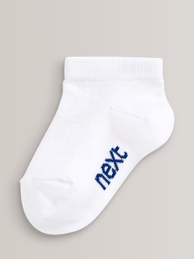 White Rich Trainers Socks 7 Pack - Image 8 of 8
