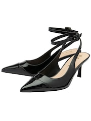 Ravel Black Pointed Toe Court Shoes - Image 2 of 4