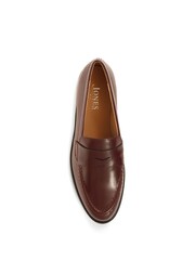 Jones Bootmaker Lotte Leather Penny Brown Loafers - Image 4 of 5