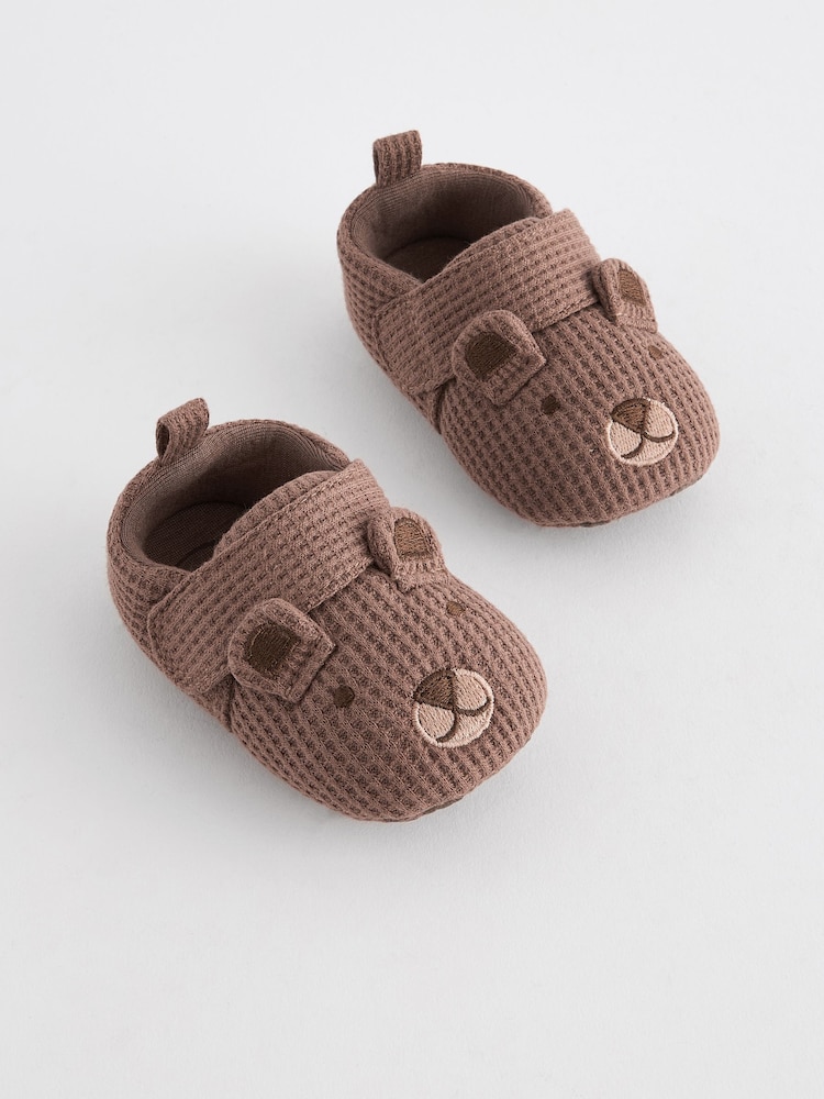 Brown Bear Slip-On Baby Shoes (0-2mths) - Image 3 of 7