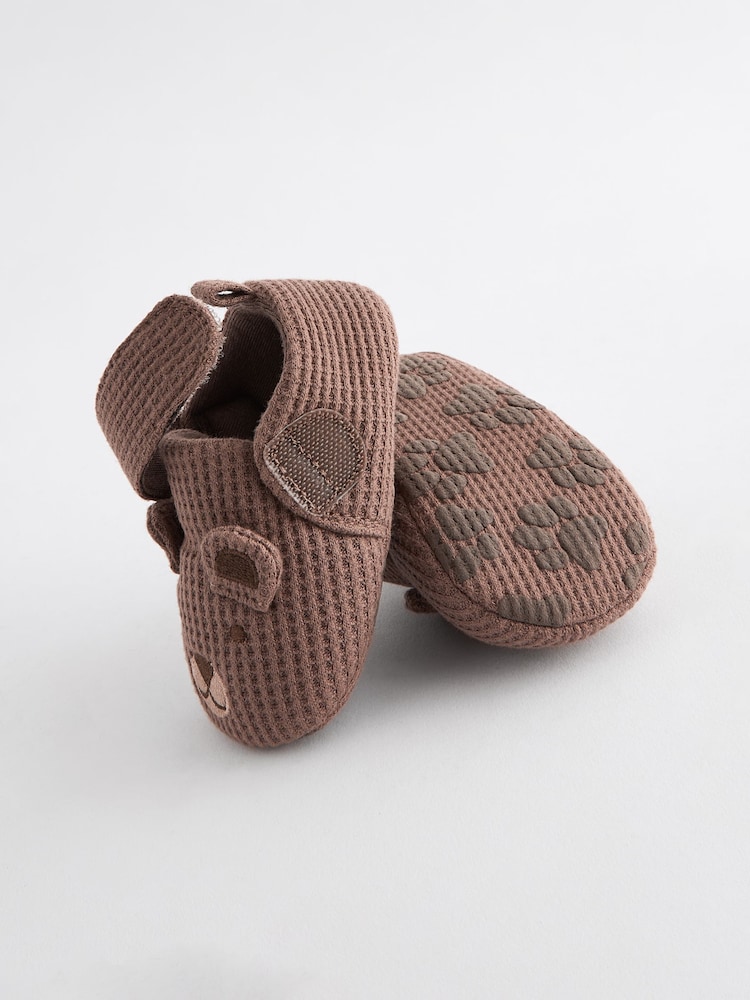 Brown Bear Slip-On Baby Shoes (0-2mths) - Image 6 of 7