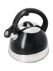 La Cafetière Black Stainless Steel 2.1L Whistling Kettle - Image 4 of 5