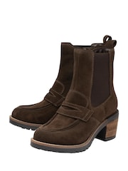 Ravel Brown Suede Ankle Boots - Image 2 of 4