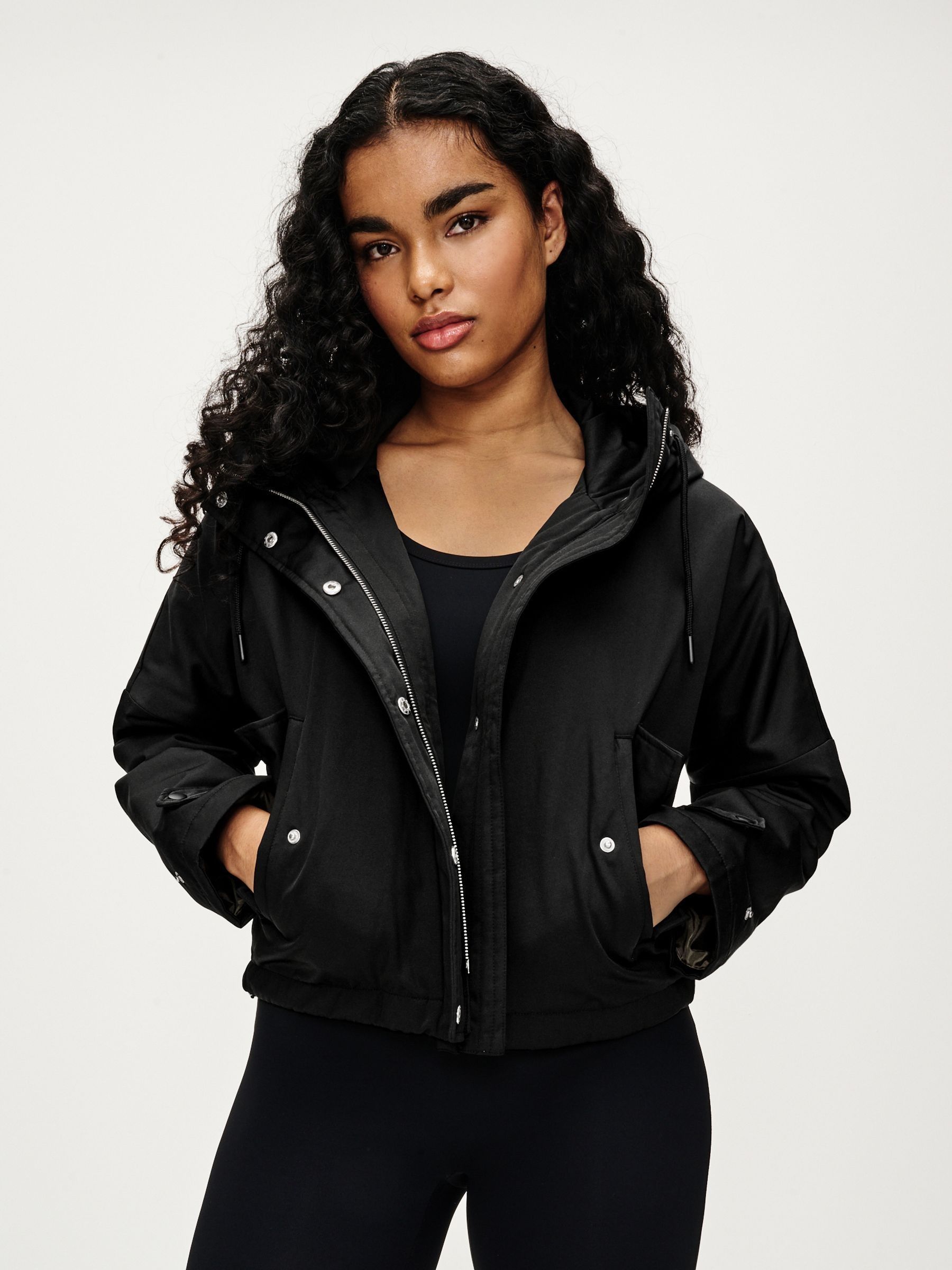 Buy Black Short Padded Raincoat from Next Luxembourg