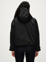 Black Short Padded Raincoat - Image 4 of 10