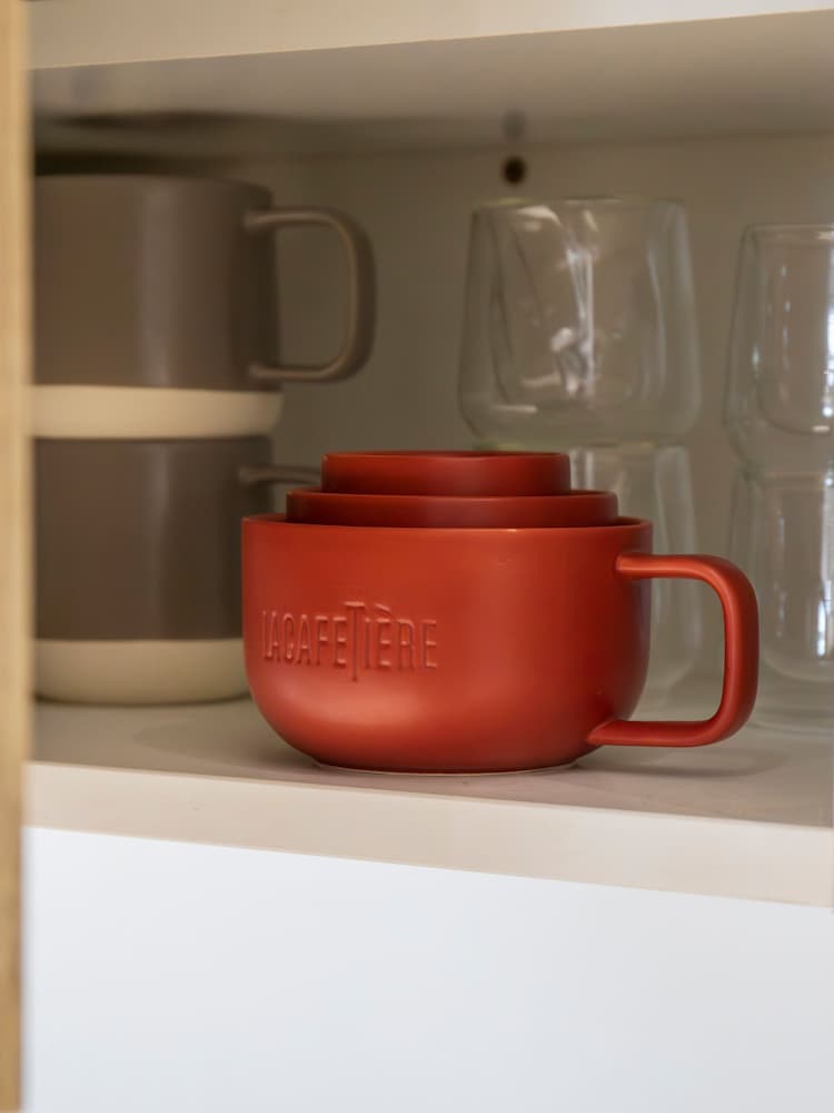 La Cafetière Red Family Mug Set - Image 1 of 4