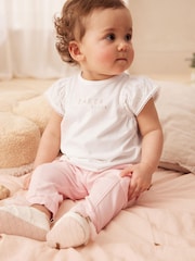 Baker by Ted Baker Frilled T-Shirt and Cargo Trouser Set - Image 1 of 8