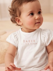 Baker by Ted Baker Frilled T-Shirt and Cargo Trouser Set - Image 3 of 8