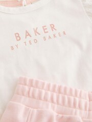 Baker by Ted Baker Frilled T-Shirt and Cargo Trouser Set - Image 7 of 8