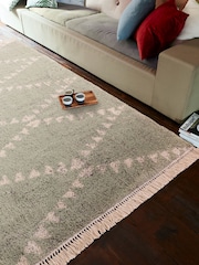 Asiatic Rugs Green Rocco Flags Ultra Soft Rug - Image 1 of 2