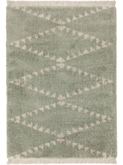 Asiatic Rugs Green Rocco Flags Ultra Soft Rug - Image 2 of 2
