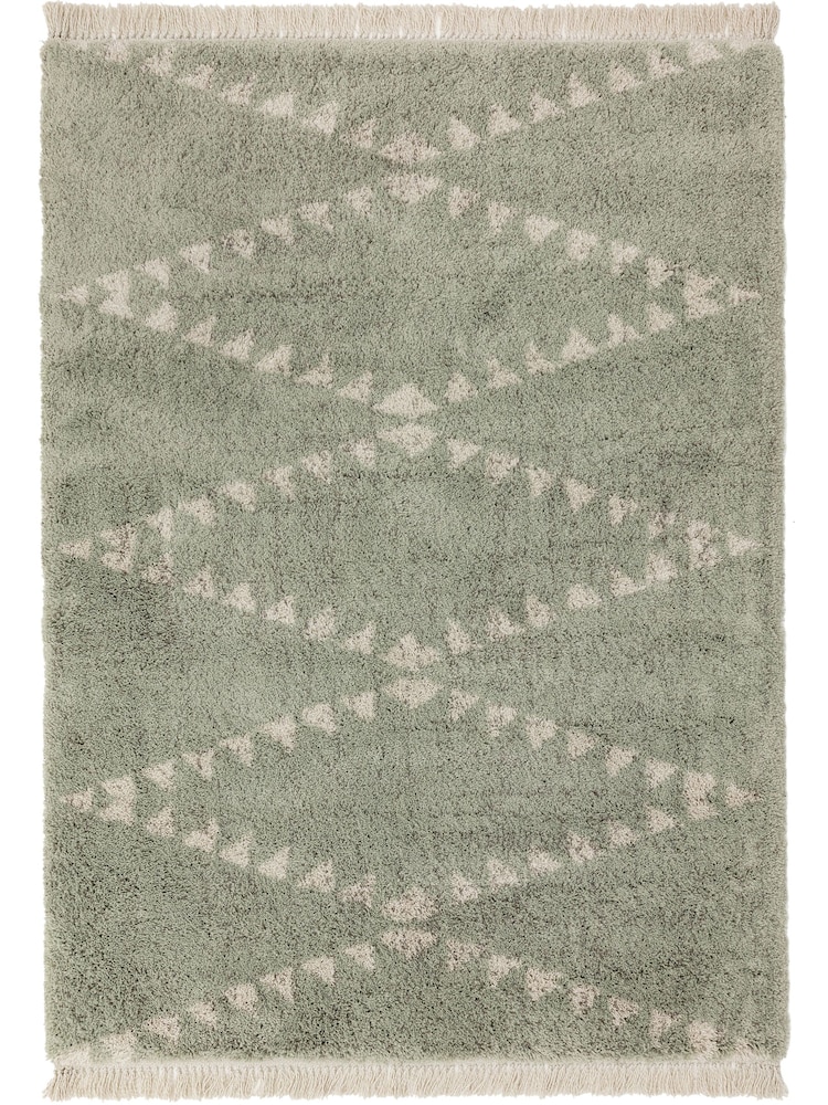 Asiatic Rugs Green Rocco Flags Ultra Soft Rug - Image 2 of 2