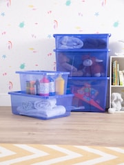 Wham 5 Piece Blue Crystal Multisize Storage Boxes - Image 3 of 5