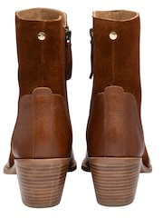 Ravel Teak Brown Suede & Leather Ankle Boots - Image 3 of 4
