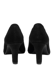 Ravel Black Suede Block-Heel Court Shoes - Image 3 of 4