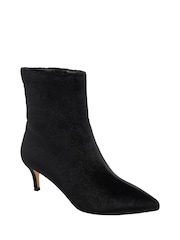 Negro - Botines de tacón de aguja de terciopelo de Ravel - Imagen 1 de 4