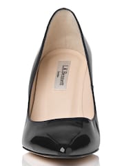 LK Bennett Floret Patent Leather Pointed Toe Courts - Image 3 of 5