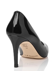 LK Bennett Floret Patent Leather Pointed Toe Courts - Image 4 of 5