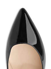 LK Bennett Floret Patent Leather Pointed Toe Courts - Image 5 of 5