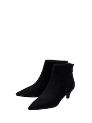 أسود - Ravel Microfibre Pointed-Toe Ankle Boots - صورة 2 من 4