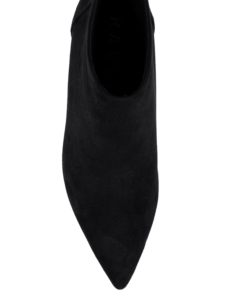 أسود - Ravel Microfibre Pointed-Toe Ankle Boots - صورة 4 من 4