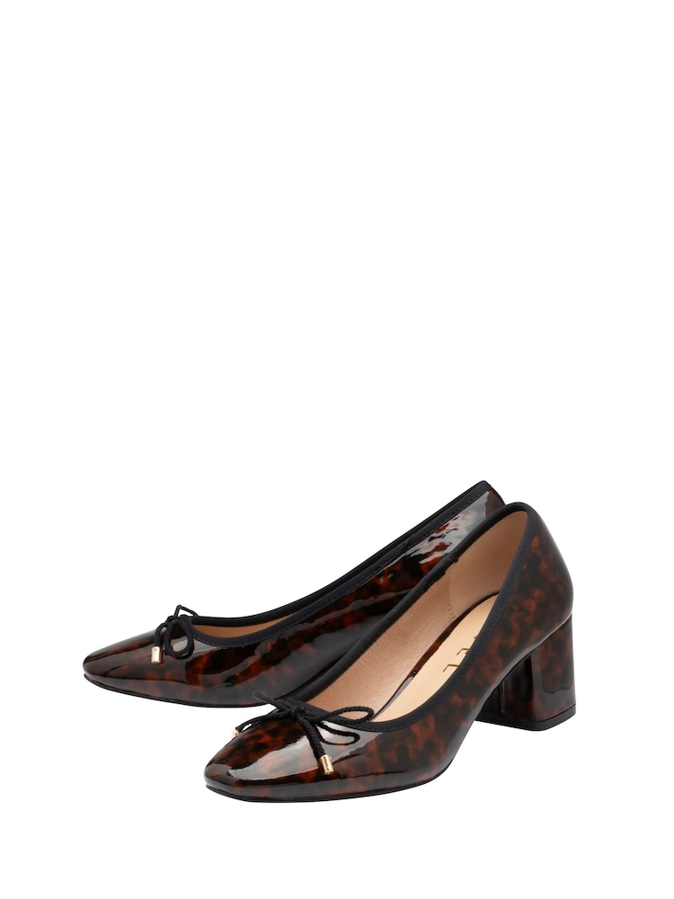 Ravel Animal Block-Heel Court Shoes - Image 2 of 4 Ravel Animal Block-Heel Court Shoes - Image 2 of 4