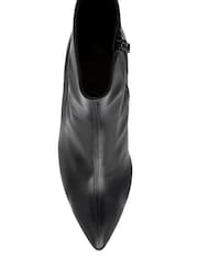 Ravel Black Pointed-Toe Ankle Boots - Image 4 of 4