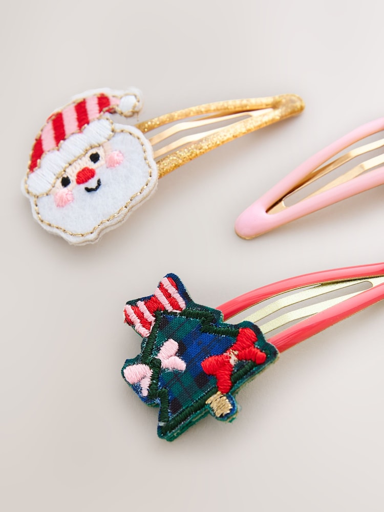 Buy Red Christmas Hair Clips 5 Pack from Next Australia