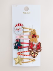 Buy Red Christmas Hair Clips 5 Pack from Next Australia