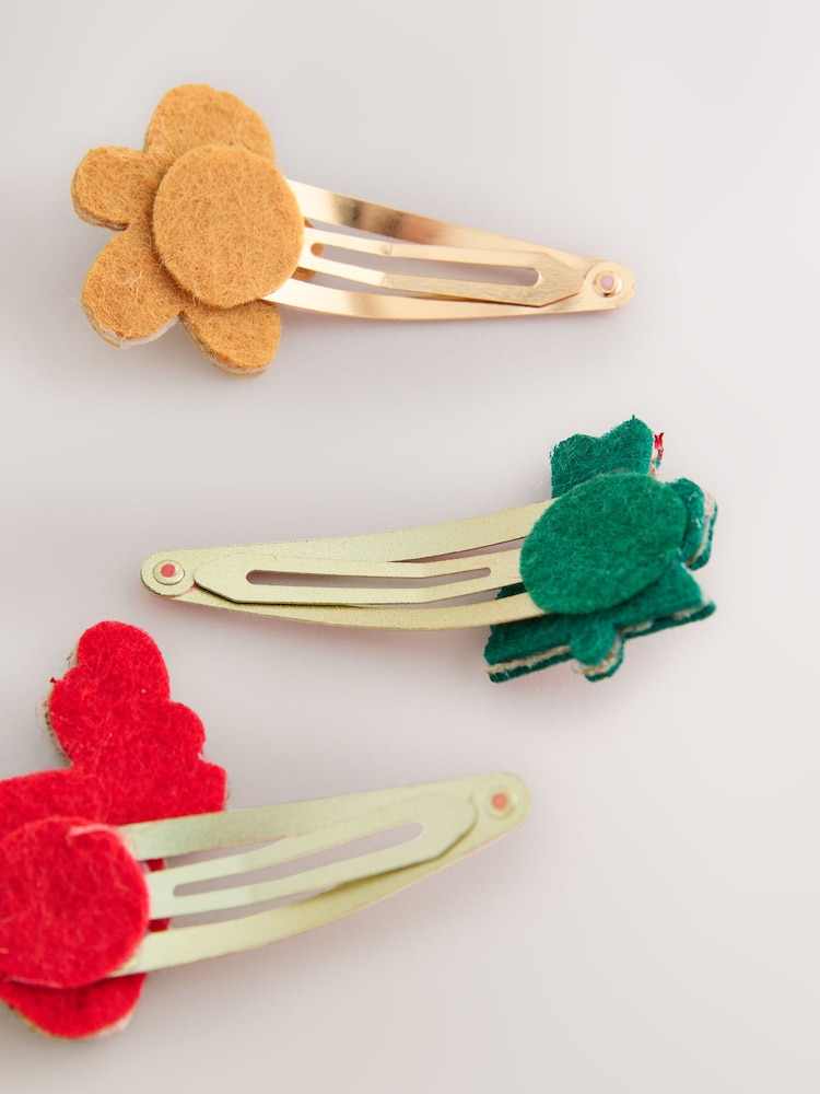 Buy Red Christmas Hair Clips 5 Pack from Next Australia