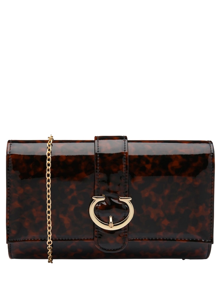 Ravel Animal Clutch Bag with Chain - Image 1 of 4 Ravel Animal Clutch Bag with Chain - Image 1 of 4