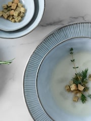 Dutch Rose Blue Set of 4 Dinner Plates Set of 4 Side Plates - Image 1 of 2