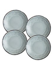 Dutch Rose Blue Set of 4 Dinner Plates Set of 4 Side Plates - Image 2 of 2