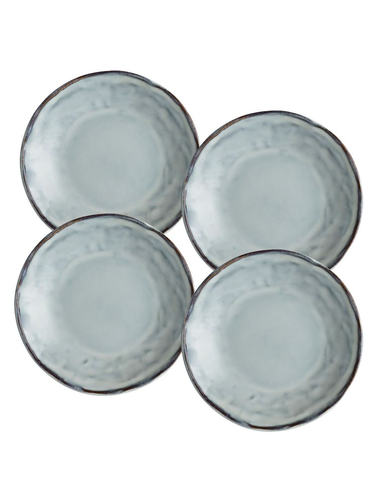 Dutch Rose Blue Set of 4 Dinner Plates Set of 4 Side Plates - Image 2 of 2