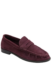 Ravel Red Suede Loafers - Image 1 of 4