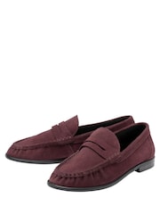 Ravel Red Suede Loafers - Image 2 of 4