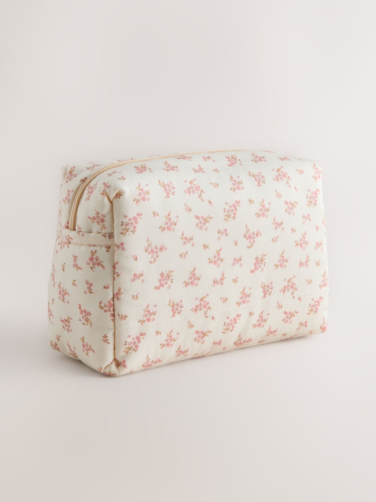 Pink Ditsy Floral Baby Nappy Bag - Image 2 of 7 Pink Ditsy Floral Baby Nappy Bag - Image 2 of 7
