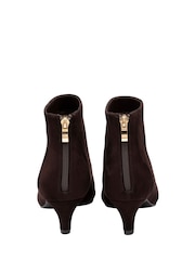 بني - Ravel Microfibre Pointed-Toe Ankle Boots - صورة 3 من 4