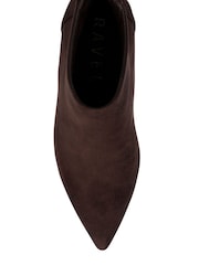 بني - Ravel Microfibre Pointed-Toe Ankle Boots - صورة 4 من 4