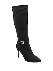 Ravel Black Stiletto-Heel Knee-High Boots - Image 1 of 4