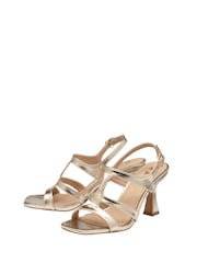 Ravel Gold Strappy Heeled Sandals - Image 3 of 4